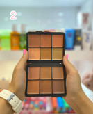 پالت چرب کانتور و رژگونه 12 رنگ برندROMANTIC